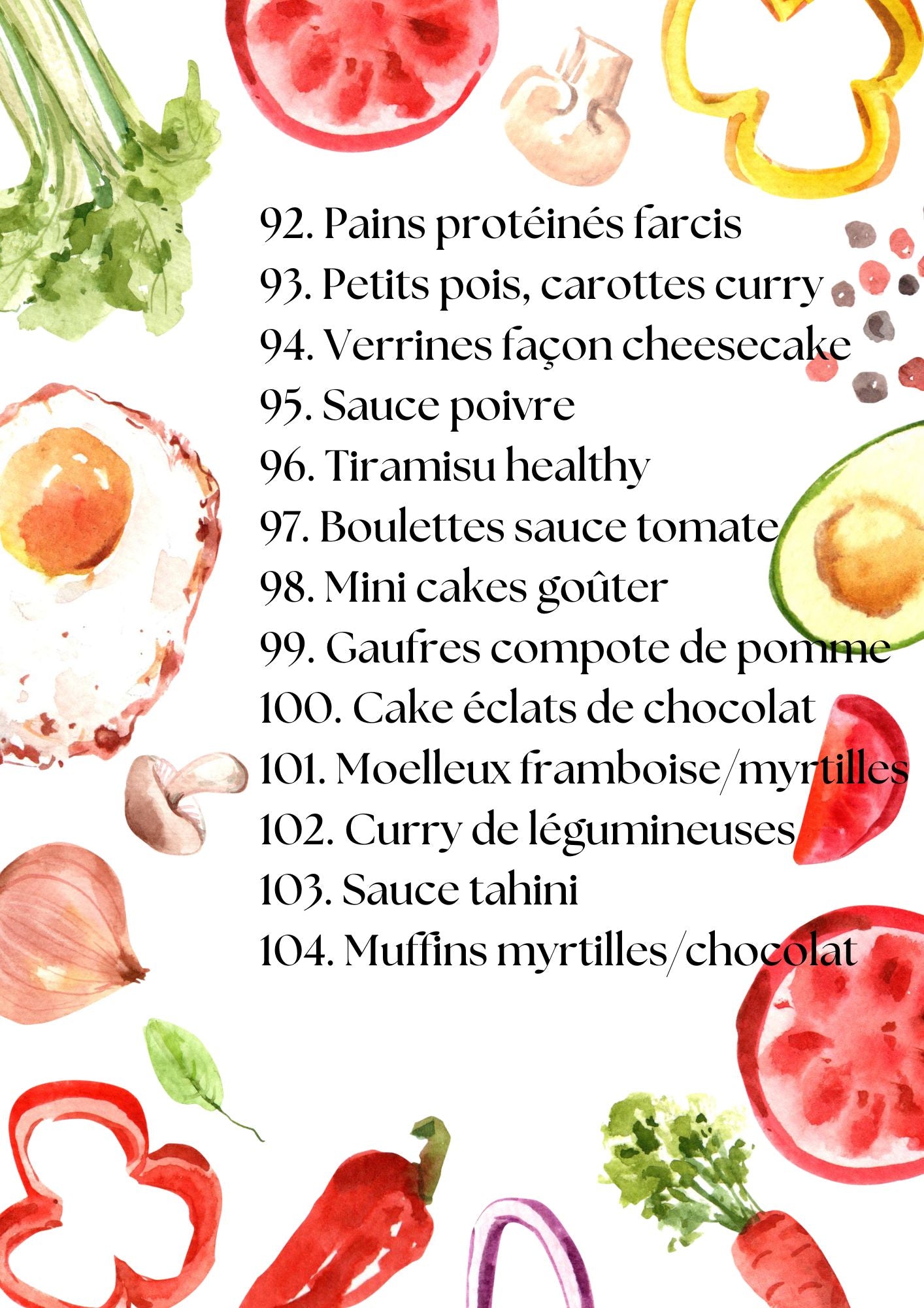 Ebook : Recueil de recettes